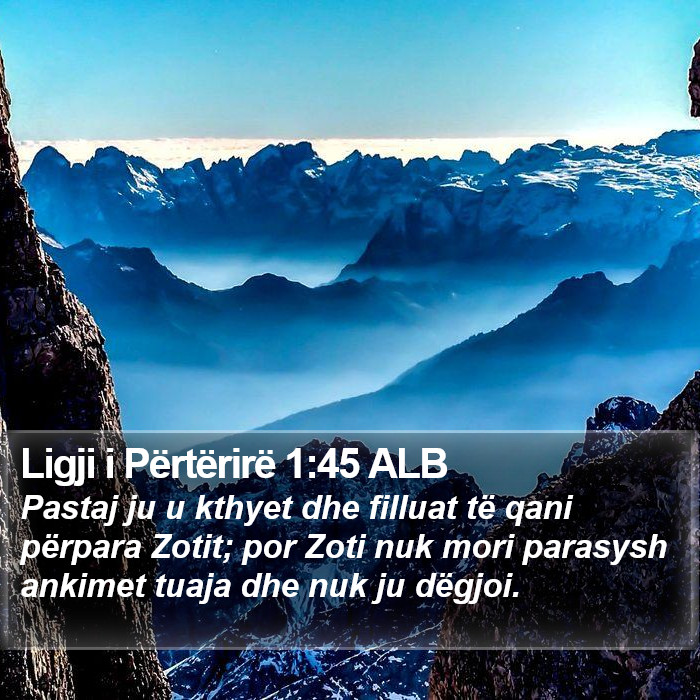 Ligji i Përtërirë 1:45 ALB Bible Study