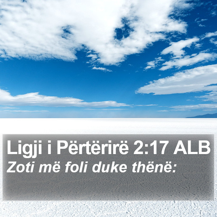 Ligji i Përtërirë 2:17 ALB Bible Study