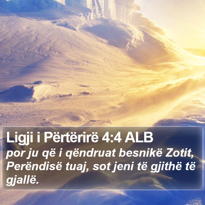 Ligji i Përtërirë 4:4 ALB Bible Study