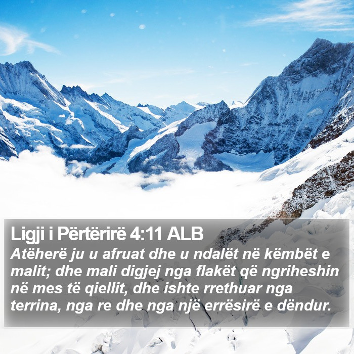 Ligji i Përtërirë 4:11 ALB Bible Study