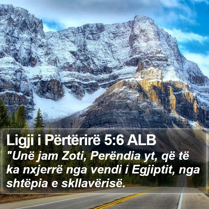 Ligji i Përtërirë 5:6 ALB Bible Study