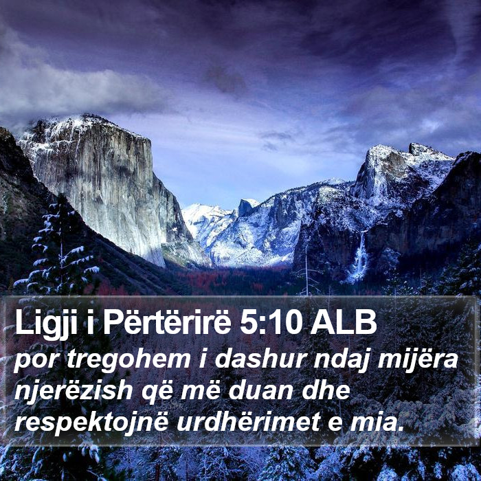 Ligji i Përtërirë 5:10 ALB Bible Study