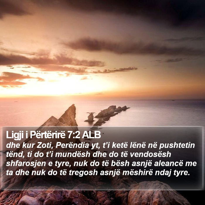 Ligji i Përtërirë 7:2 ALB Bible Study