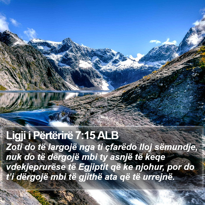 Ligji i Përtërirë 7:15 ALB Bible Study