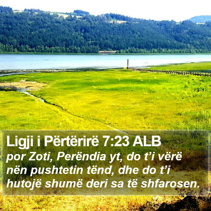 Ligji i Përtërirë 7:23 ALB Bible Study