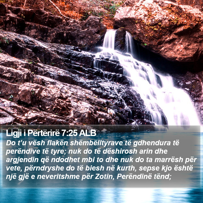 Ligji i Përtërirë 7:25 ALB Bible Study