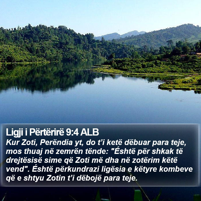 Ligji i Përtërirë 9:4 ALB Bible Study
