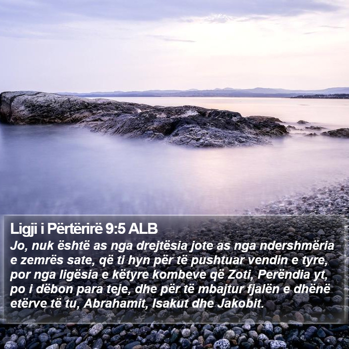Ligji i Përtërirë 9:5 ALB Bible Study