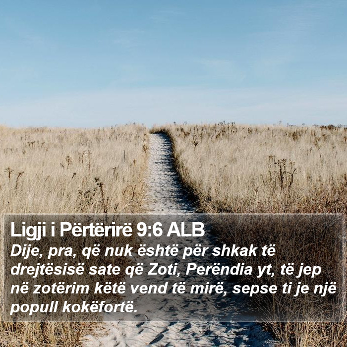 Ligji i Përtërirë 9:6 ALB Bible Study