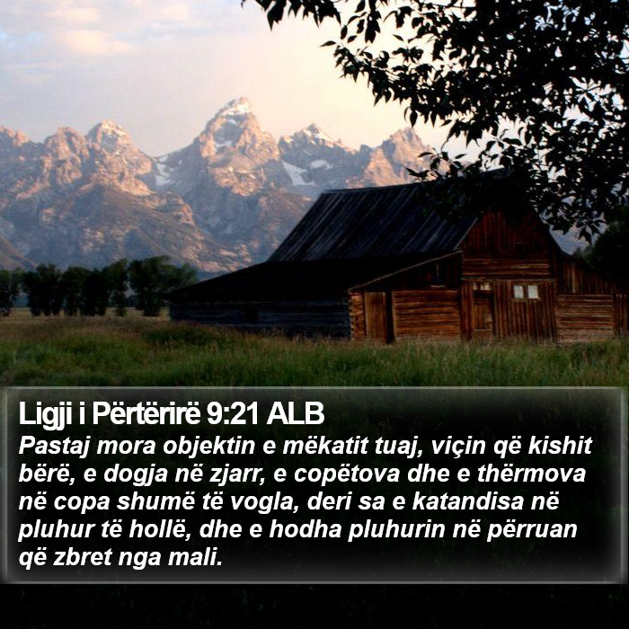 Ligji i Përtërirë 9:21 ALB Bible Study
