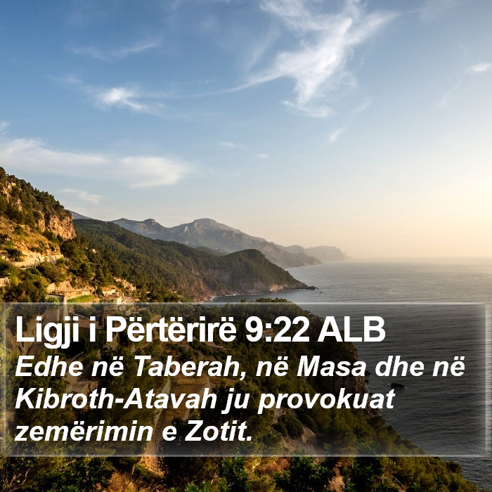 Ligji i Përtërirë 9:22 ALB Bible Study