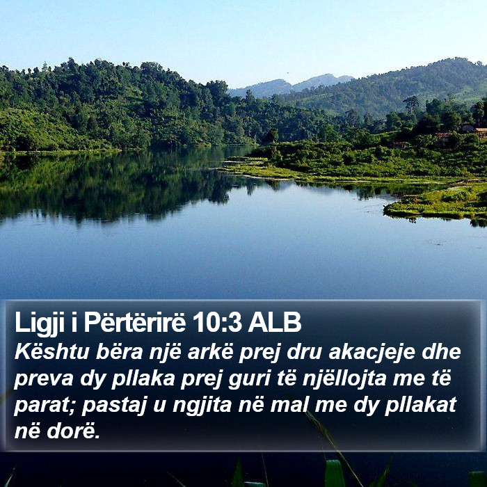 Ligji i Përtërirë 10:3 ALB Bible Study