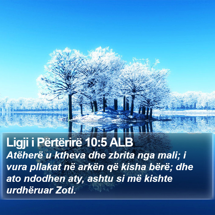 Ligji i Përtërirë 10:5 ALB Bible Study