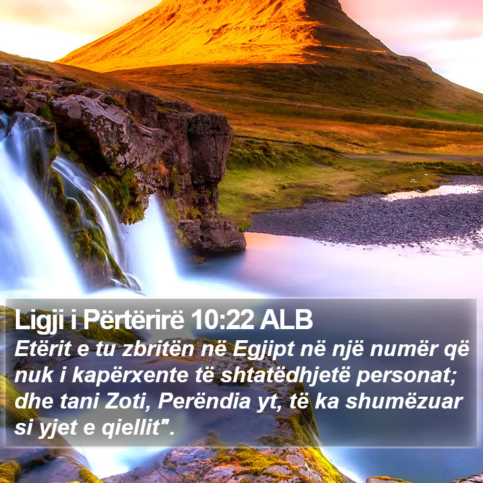 Ligji i Përtërirë 10:22 ALB Bible Study