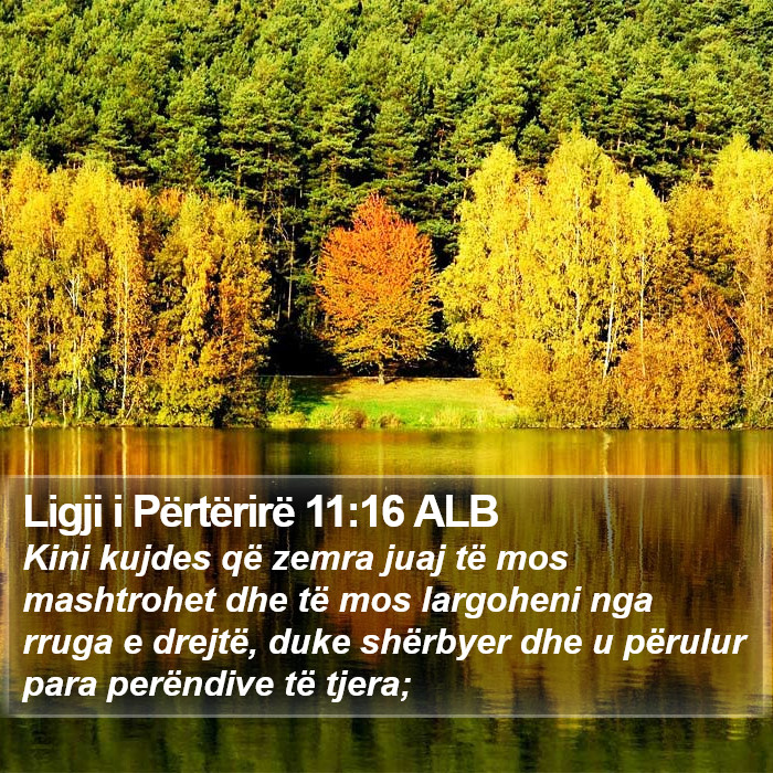 Ligji i Përtërirë 11:16 ALB Bible Study