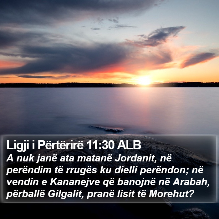 Ligji i Përtërirë 11:30 ALB Bible Study