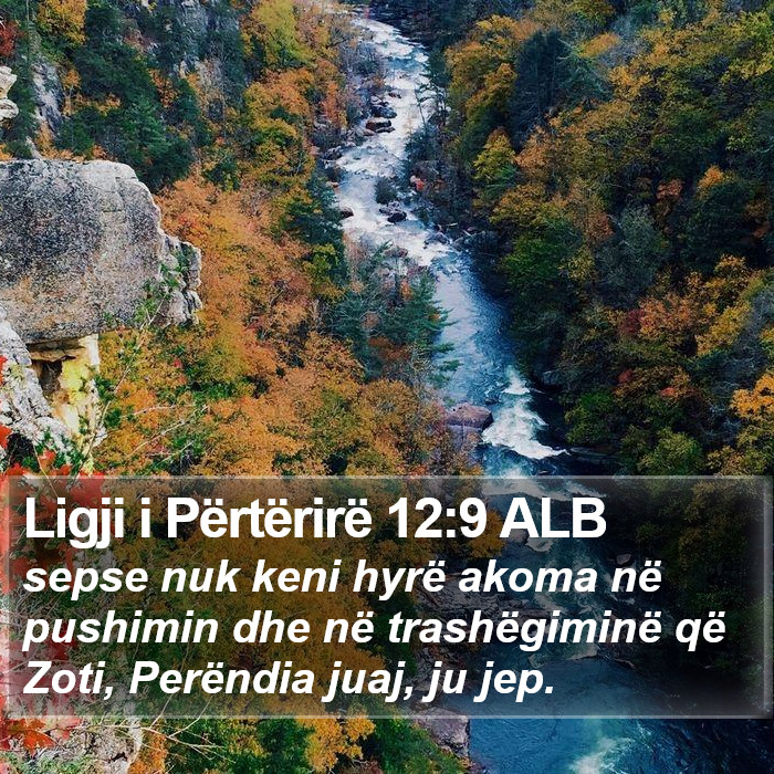 Ligji i Përtërirë 12:9 ALB Bible Study