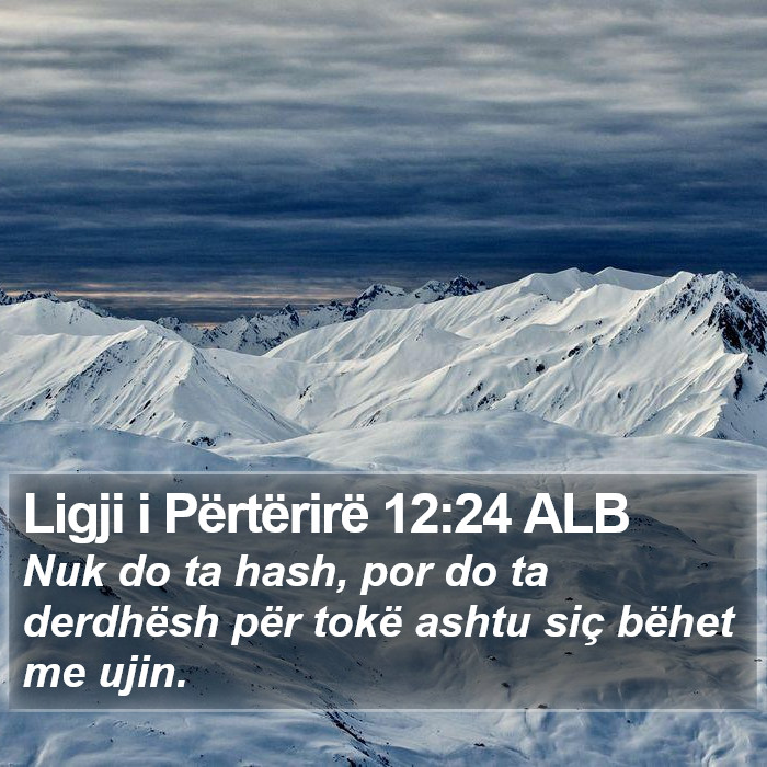 Ligji i Përtërirë 12:24 ALB Bible Study