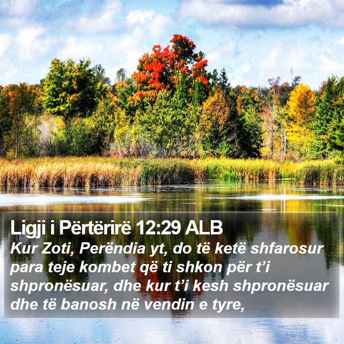 Ligji i Përtërirë 12:29 ALB Bible Study