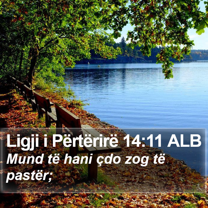 Ligji i Përtërirë 14:11 ALB Bible Study