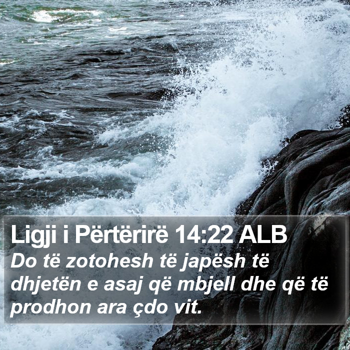 Ligji i Përtërirë 14:22 ALB Bible Study