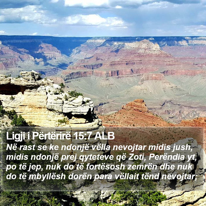 Ligji i Përtërirë 15:7 ALB Bible Study