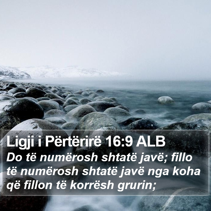 Ligji i Përtërirë 16:9 ALB Bible Study