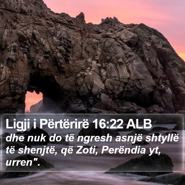 Ligji i Përtërirë 16:22 ALB Bible Study