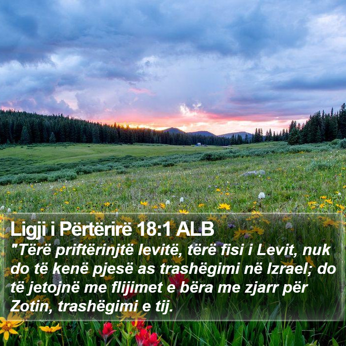 Ligji i Përtërirë 18:1 ALB Bible Study