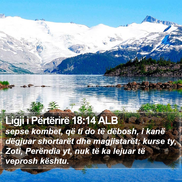 Ligji i Përtërirë 18:14 ALB Bible Study