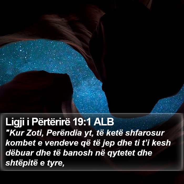 Ligji i Përtërirë 19:1 ALB Bible Study