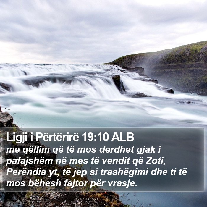 Ligji i Përtërirë 19:10 ALB Bible Study