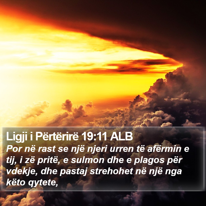 Ligji i Përtërirë 19:11 ALB Bible Study