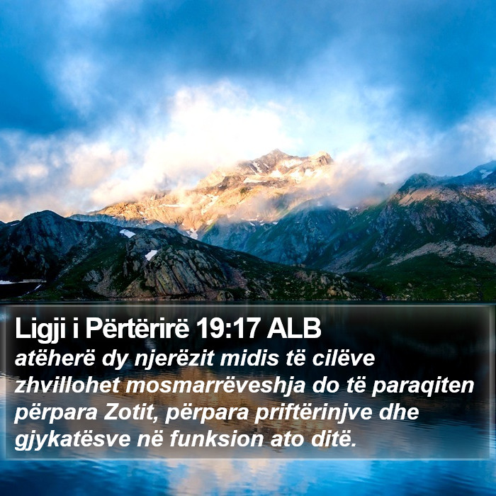 Ligji i Përtërirë 19:17 ALB Bible Study