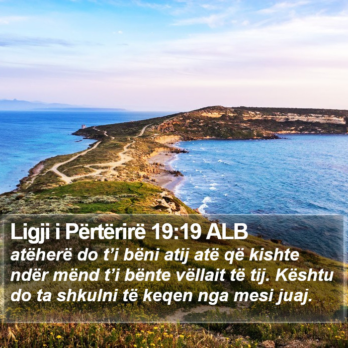 Ligji i Përtërirë 19:19 ALB Bible Study