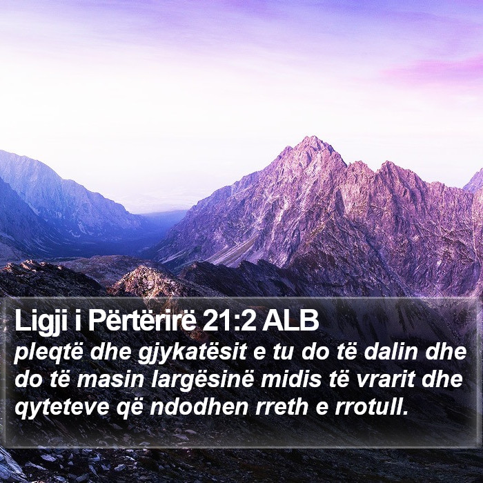 Ligji i Përtërirë 21:2 ALB Bible Study