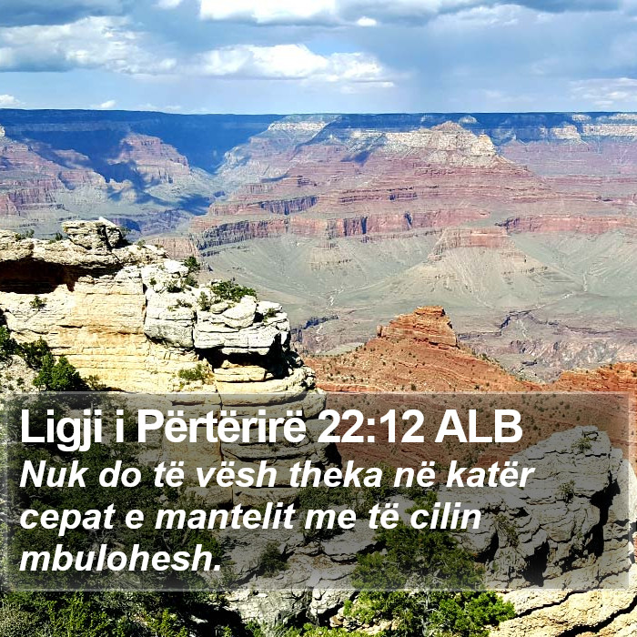 Ligji i Përtërirë 22:12 ALB Bible Study