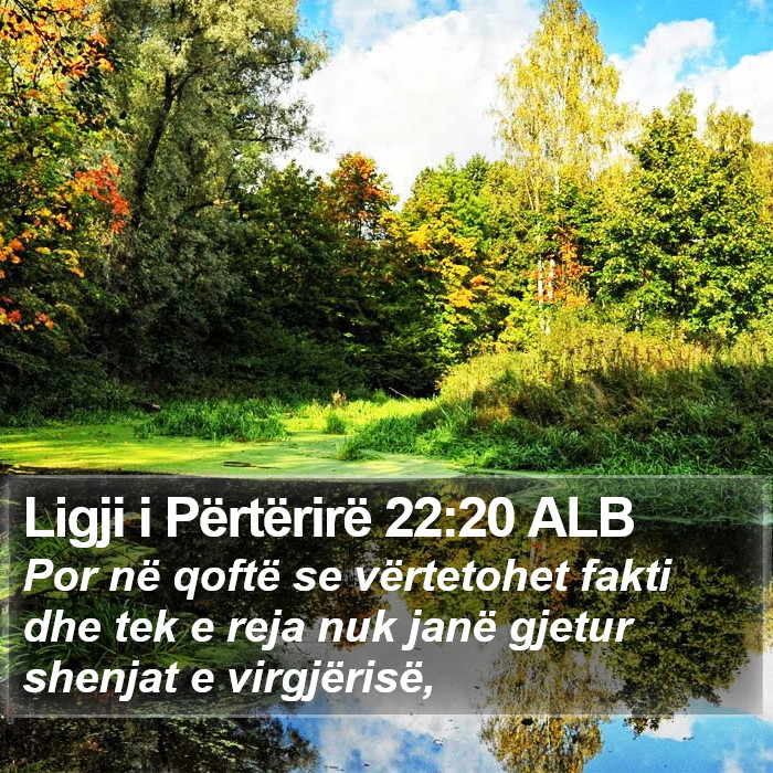 Ligji i Përtërirë 22:20 ALB Bible Study