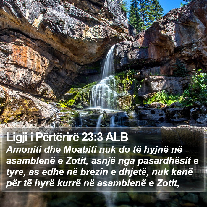 Ligji i Përtërirë 23:3 ALB Bible Study