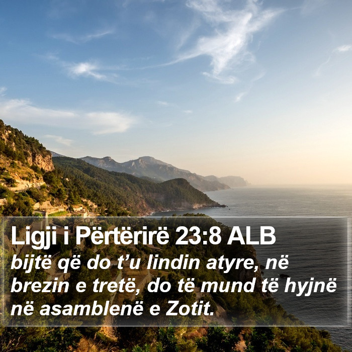 Ligji i Përtërirë 23:8 ALB Bible Study