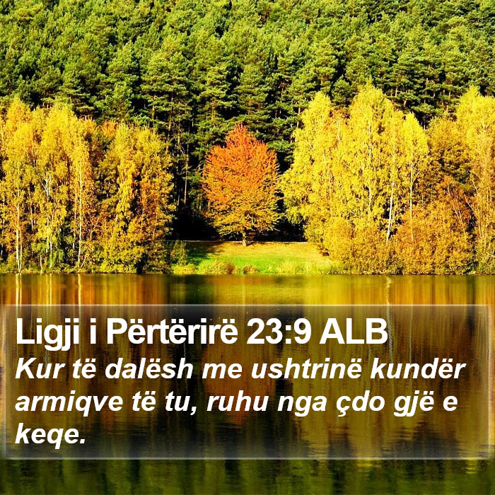 Ligji i Përtërirë 23:9 ALB Bible Study