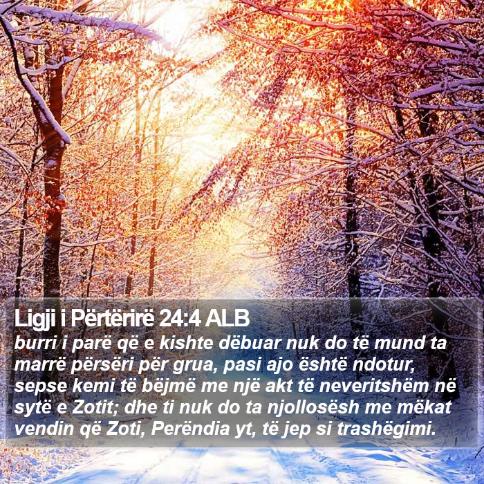 Ligji i Përtërirë 24:4 ALB Bible Study
