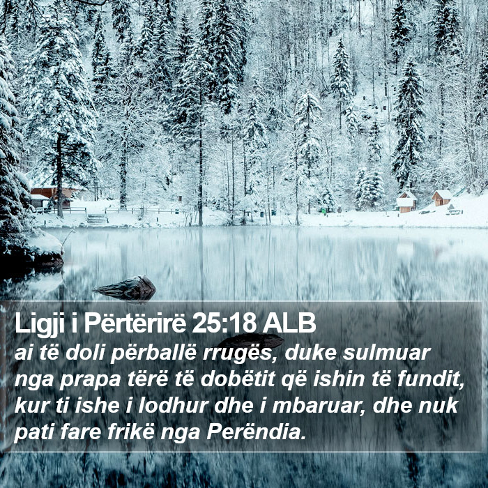 Ligji i Përtërirë 25:18 ALB Bible Study