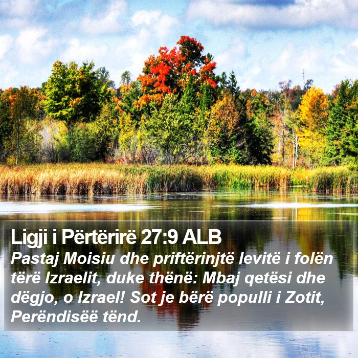 Ligji i Përtërirë 27:9 ALB Bible Study