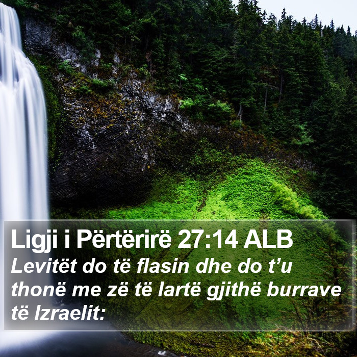 Ligji i Përtërirë 27:14 ALB Bible Study