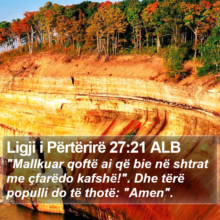 Ligji i Përtërirë 27:21 ALB Bible Study