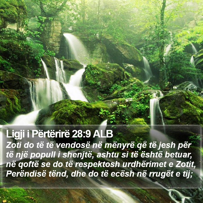 Ligji i Përtërirë 28:9 ALB Bible Study