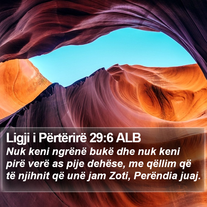 Ligji i Përtërirë 29:6 ALB Bible Study