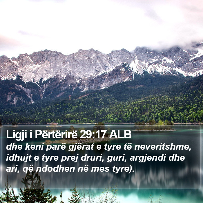 Ligji i Përtërirë 29:17 ALB Bible Study