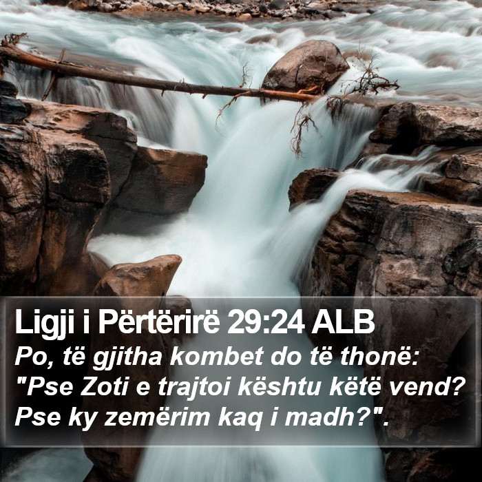 Ligji i Përtërirë 29:24 ALB Bible Study